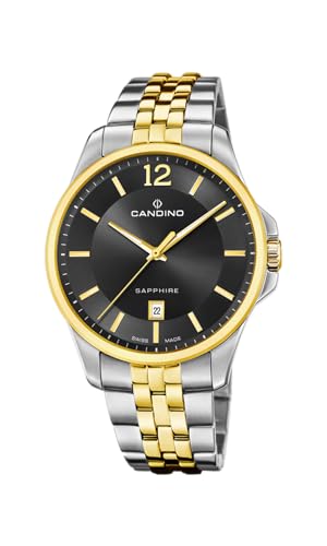 Candino Herrenuhr Edelstahl Silber Gold Classic Armbanduhr UC4763/4 Analoguhr von Candino