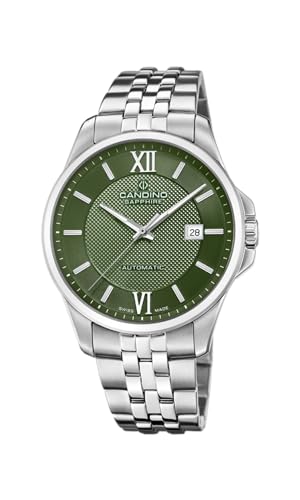 Candino Herren-Armbanduhr C4768/3 Automatic Gehäuse aus Edelstahl Grau Armband Edelstahl Grau, grün von Candino