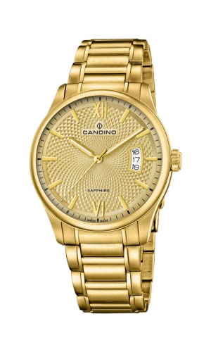 Candino Herren Datum klassisch Quarz Uhr mit Edelstahl Armband C4692/2 von Candino