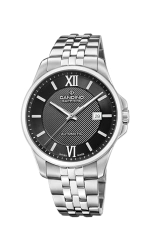 Candino Herrenuhr Edelstahl Silber Automatik Armbanduhr UC4768/4 Analoguhr von Candino