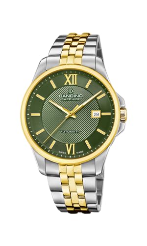 Candino Herrenuhr Edelstahl Silber Gold Automatik Armbanduhr UC4769/3 Analoguhr von Candino