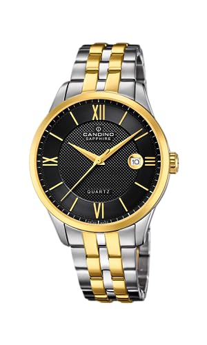 Candino Herrenuhr Edelstahl Silber Gold Classic Armbanduhr UC4706/C Analoguhr von Candino