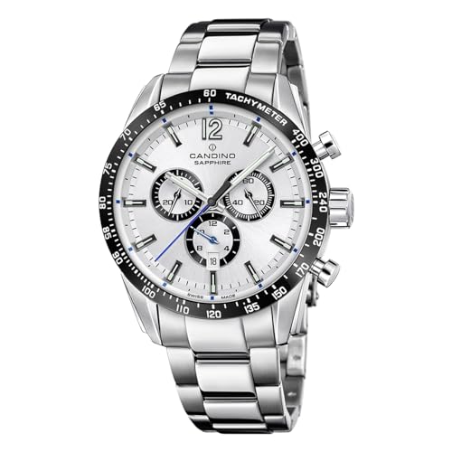 Candino Herrenuhr Edelstahl Silber Sport Armbanduhr UC4757/1 Chronograph von Candino