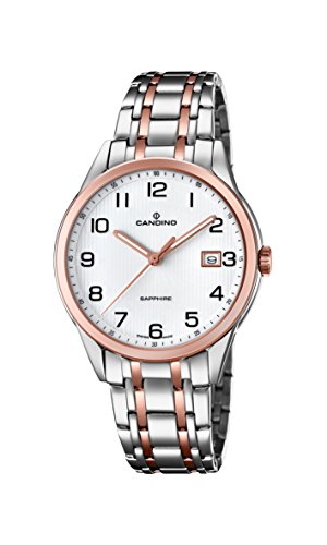 Candino Herren Datum klassisch Quarz Uhr mit Edelstahl Armband C4616/1 von Candino