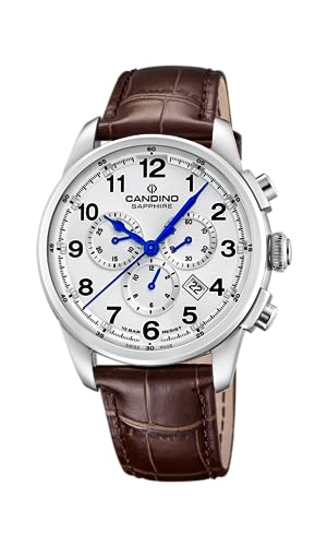 Candino Herrenuhr Leder braun Sport Armbanduhr UC4745/1 Analoguhr von Candino