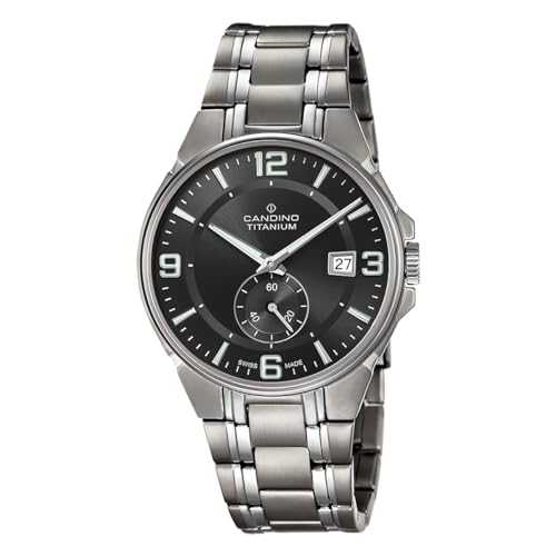 Candino Herrenuhr Titan grau Classic Armbanduhr UC4604/C Analoguhr von Candino