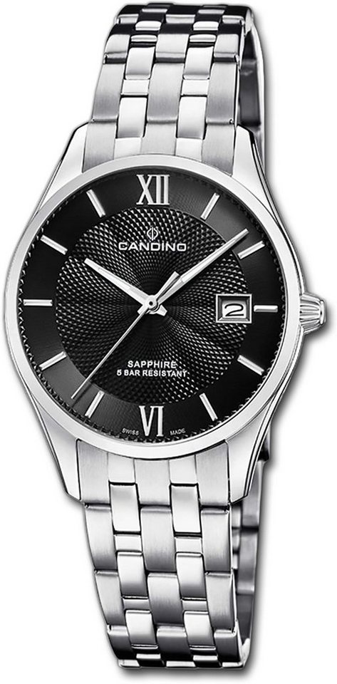 Candino Quarzuhr Candino Damenuhr Classic, Damen Armbanduhr rund, Edelstahlarmband silber von Candino