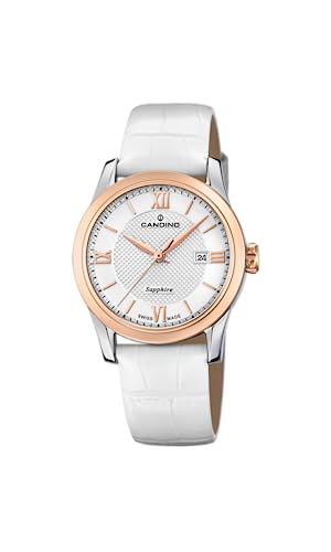 Candino Uhr Für Damen C4737/2 Lady Elegance Multi Edelstahl Case WeißLeder Band Candino Uhr Für Damen C4737/2 Lady Elegance Multi Edelstahl Case WeißLeder Band von Candino