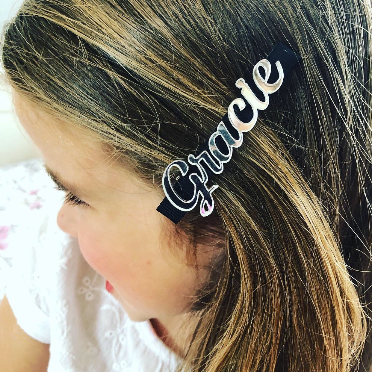 Personalisierte Haarspange Mit Namen Personalisierte Haarspange Mit Namen von Candkhandmade