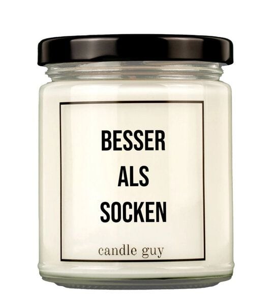 Candle Guy Duftkerze Besser als Socken. aus Sojawachs von Candle Guy