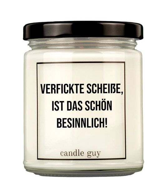 Candle Guy Duftkerze Verfickte Scheiße, ist das schön besinnlich! aus Sojawachs von Candle Guy