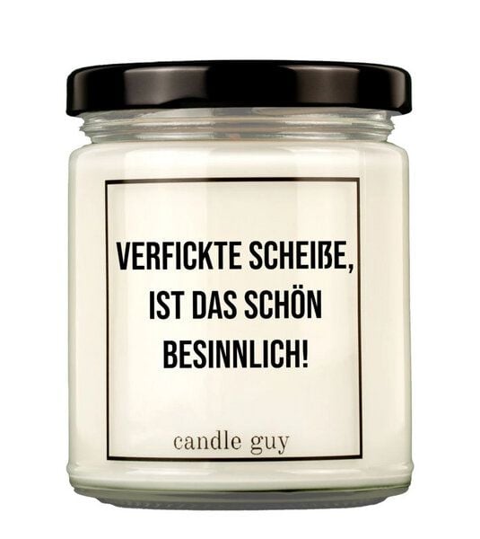 Candle Guy Duftkerze Verfickte Scheiße, ist das schön besinnlich! aus Sojawachs von Candle Guy