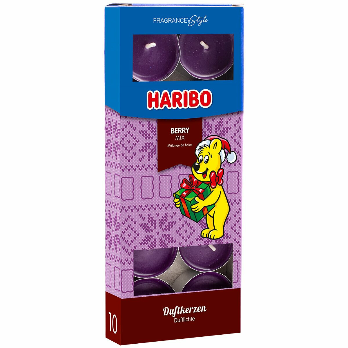 Teelicht Haribo Winterdesign Berry Mix - 10 Stück von Candle Lite Company