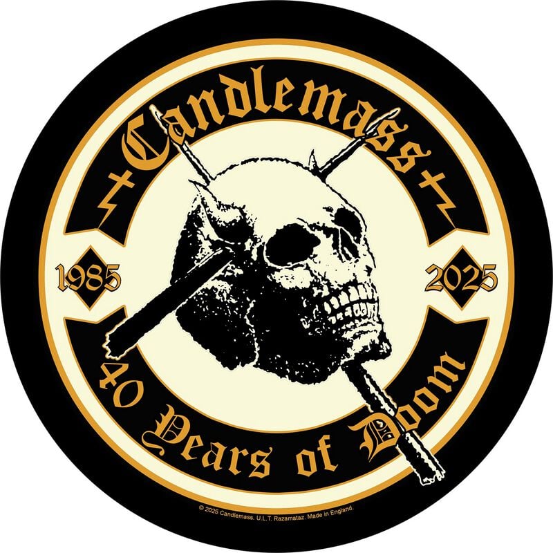 Candlemass 40 Years Of Doom Backpatch multicolor von Candlemass