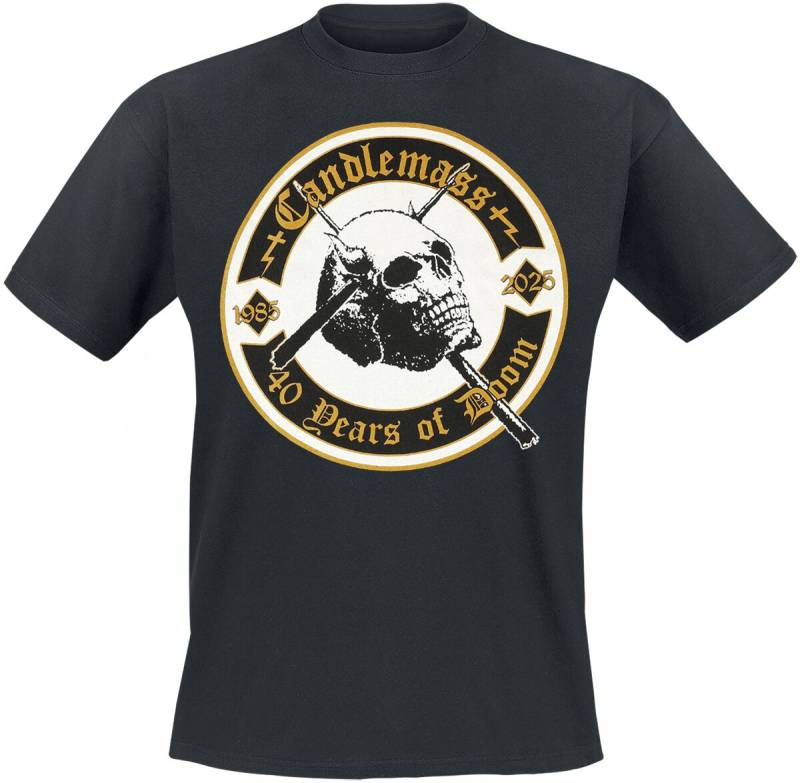 Candlemass T-Shirt - 40 Years Of Doom - S bis XXL - für Männer - Größe XXL - schwarz  - Lizenziertes Merchandise! von Candlemass