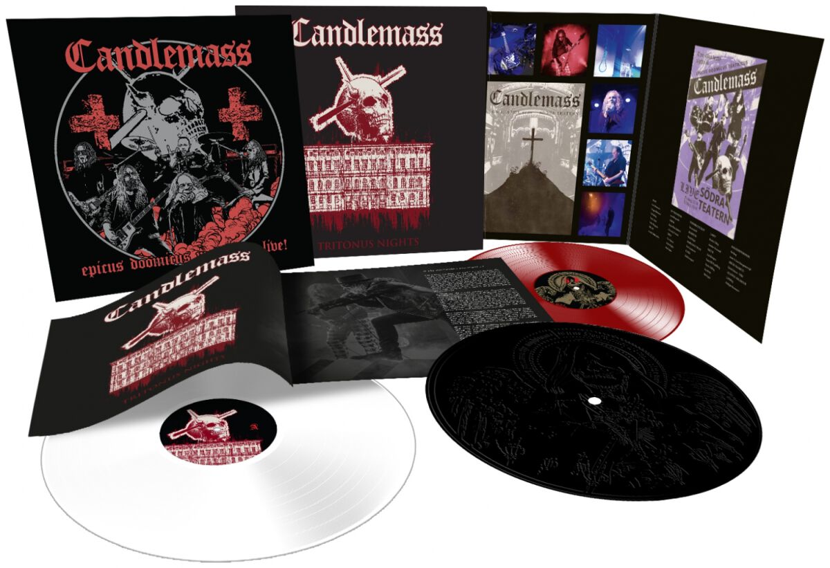 Tritonus Nights von Candlemass - 3-LP (Coloured, Limited Edition) von Candlemass