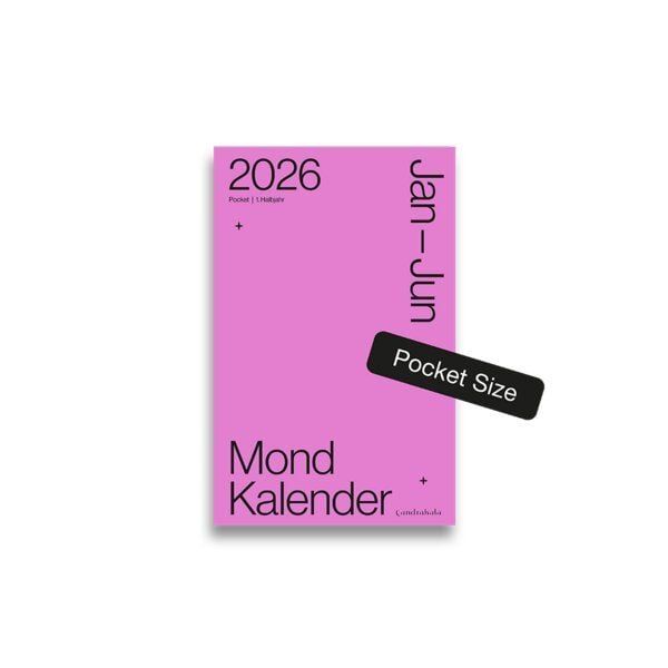 Candrakala Mondkalender 2026 Pocket 1. Halbjahr von Candrakala