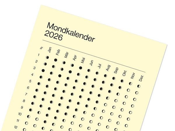 Candrakala Wandkalender Mondphasen 2026 Candrakala Wandkalender Mondphasen 2026 von Candrakala