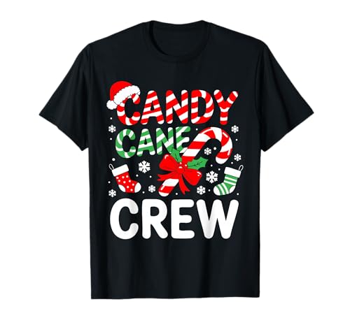 Candy Cane Crew Shirt Erwachsene Männer Frauen Kinder Weihnachten Pyjama T-Shirt Candy Cane Crew Shirt Erwachsene Männer Frauen Kinder Weihnachten Pyjama T-Shirt von Candy Cane Crew Shirts