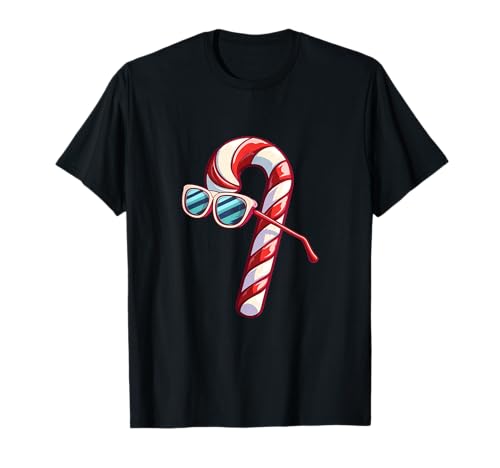 Hübsche Sonnenbrille Zuckerstange Kostüm für Weihnachten Jungen und Mädchen T-Shirt Hübsche Sonnenbrille Zuckerstange Kostüm für Weihnachten Jungen und Mädchen T-Shirt von Candy Cane Sunglasses