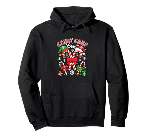 Candy Cane Crew Xmas Leopard Santa Elf Candies Lover Kids Pullover Hoodie von Candy Christmas Costume