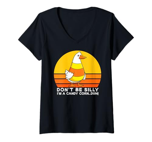 Damen Candy Corn Halloween Fun, Candy Corn Do Not Like You Either T-Shirt mit V-Ausschnitt Damen Candy Corn Halloween Fun, Candy Corn Do Not Like You Either T-Shirt mit V-Ausschnitt von Candy Corn Uprising