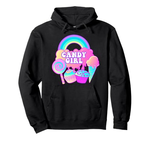 Candy Girl Lolly Pop Eiscreme, Cupcake, Regenbogen Pullover Hoodie von Candy Girl Apparel