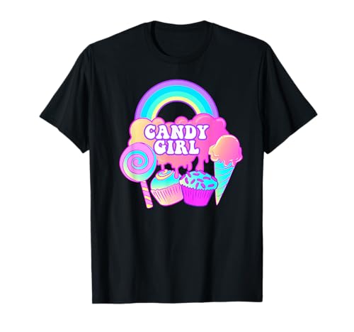Candy Girl Lolly Pop Eiscreme, Cupcake, Regenbogen T-Shirt von Candy Girl Apparel