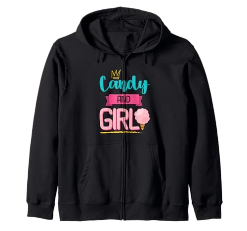 Süßes Candy Girl Shirt Regenbogen Zuckerwatte Kapuzenjacke Süßes Candy Girl Shirt Regenbogen Zuckerwatte Kapuzenjacke von Candy Girl Süßigkeiten Kinder Geschenk