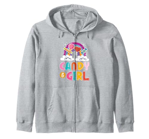 Süßes Candy Girl Shirt Regenbogen Zuckerwatte Kapuzenjacke Süßes Candy Girl Shirt Regenbogen Zuckerwatte Kapuzenjacke von Candy Girl Süßigkeiten Kinder Geschenk