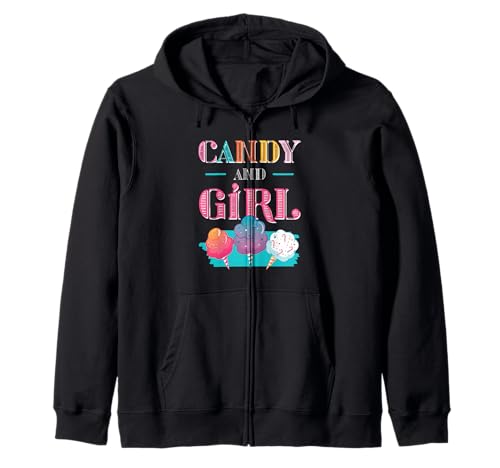 Süßes Candy Girl Shirt Regenbogen Zuckerwatte Kapuzenjacke Süßes Candy Girl Shirt Regenbogen Zuckerwatte Kapuzenjacke von Candy Girl Süßigkeiten Kinder Geschenk