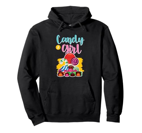Süßes Candy Girl Shirt Regenbogen Zuckerwatte Pullover Hoodie von Candy Girl Süßigkeiten Kinder Geschenk