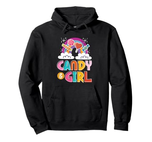 Süßes Candy Girl Shirt Regenbogen Zuckerwatte Pullover Hoodie Süßes Candy Girl Shirt Regenbogen Zuckerwatte Pullover Hoodie von Candy Girl Süßigkeiten Kinder Geschenk