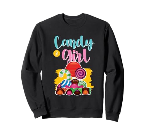 Süßes Candy Girl Shirt Regenbogen Zuckerwatte Sweatshirt Süßes Candy Girl Shirt Regenbogen Zuckerwatte Sweatshirt von Candy Girl Süßigkeiten Kinder Geschenk