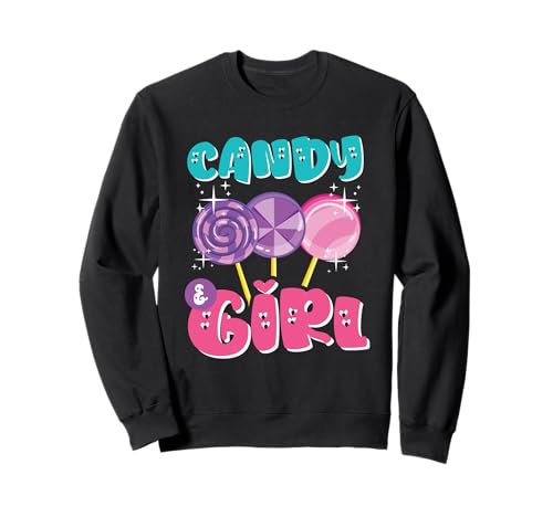 Süßes Candy Girl Shirt Regenbogen Zuckerwatte Sweatshirt Süßes Candy Girl Shirt Regenbogen Zuckerwatte Sweatshirt von Candy Girl Süßigkeiten Kinder Geschenk