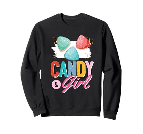Süßes Candy Girl Shirt Regenbogen Zuckerwatte Sweatshirt Süßes Candy Girl Shirt Regenbogen Zuckerwatte Sweatshirt von Candy Girl Süßigkeiten Kinder Geschenk
