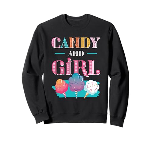 Süßes Candy Girl Shirt Regenbogen Zuckerwatte Sweatshirt Süßes Candy Girl Shirt Regenbogen Zuckerwatte Sweatshirt von Candy Girl Süßigkeiten Kinder Geschenk