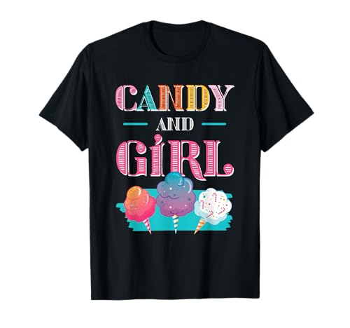 Süßes Candy Girl Shirt Regenbogen Zuckerwatte T-Shirt Süßes Candy Girl Shirt Regenbogen Zuckerwatte T-Shirt von Candy Girl Süßigkeiten Kinder Geschenk