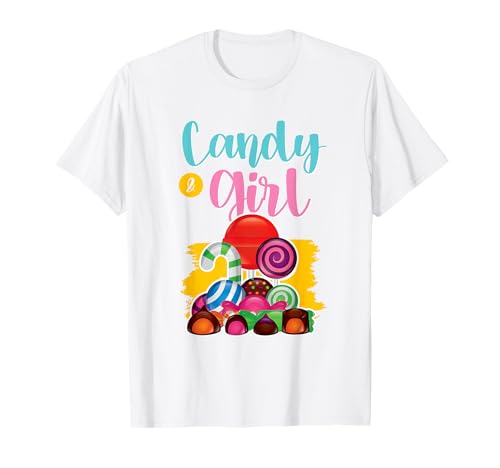 Süßes Candy Girl Shirt Regenbogen Zuckerwatte T-Shirt Süßes Candy Girl Shirt Regenbogen Zuckerwatte T-Shirt von Candy Girl Süßigkeiten Kinder Geschenk
