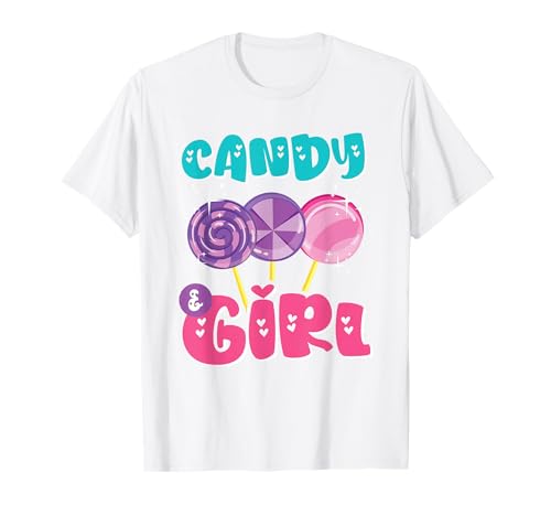 Süßes Candy Girl Shirt Regenbogen Zuckerwatte T-Shirt Süßes Candy Girl Shirt Regenbogen Zuckerwatte T-Shirt von Candy Girl Süßigkeiten Kinder Geschenk