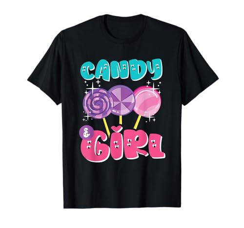 Süßes Candy Girl Shirt Regenbogen Zuckerwatte T-Shirt Süßes Candy Girl Shirt Regenbogen Zuckerwatte T-Shirt von Candy Girl Süßigkeiten Kinder Geschenk