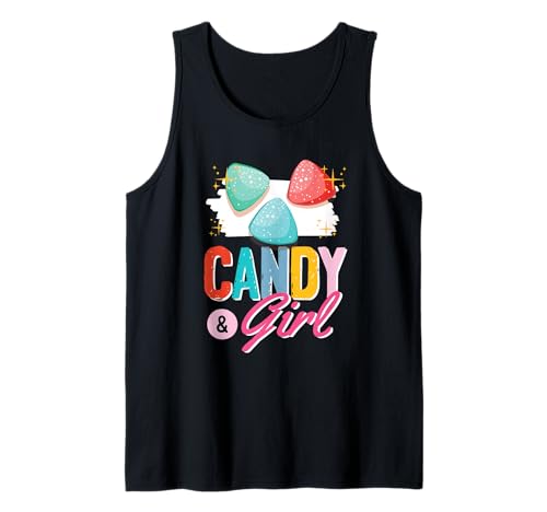 Süßes Candy Girl Shirt Regenbogen Zuckerwatte Tank Top Süßes Candy Girl Shirt Regenbogen Zuckerwatte Tank Top von Candy Girl Süßigkeiten Kinder Geschenk