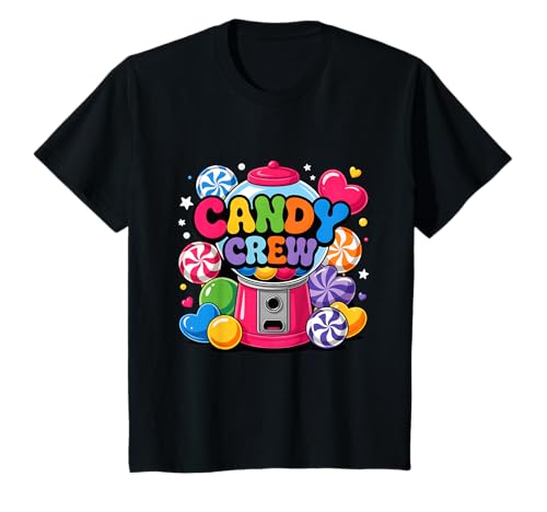 Candy Crew Candy Squad Lustiges Karneval Kostüm Damen Kinder T-Shirt von Candy Land Candy Crew Party Halloween Costumes