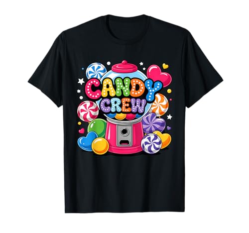 Candy Crew Candy Squad Lustiges Karneval Kostüm Damen Kinder T-Shirt von Candy Land Candy Crew Party Halloween Costumes