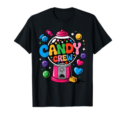 Candy Crew Candy Squad Lustiges Karneval Kostüm Damen Kinder T-Shirt von Candy Land Candy Crew Party Halloween Costumes