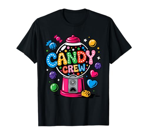 Candy Crew Candy Squad Lustiges Karneval Kostüm Damen Kinder T-Shirt von Candy Land Candy Crew Party Halloween Costumes