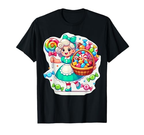Giant Candy Land Game Crew Candy Land Kostüme Erwachsene Damen T-Shirt von Candy Land Trunk Or Treat Decorations Halloween