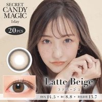 Candy Magic - Secret Candy Magic 1 Day Color Lens Latte Beige 20 pcs P-3.00 (20 pcs) von Candy Magic