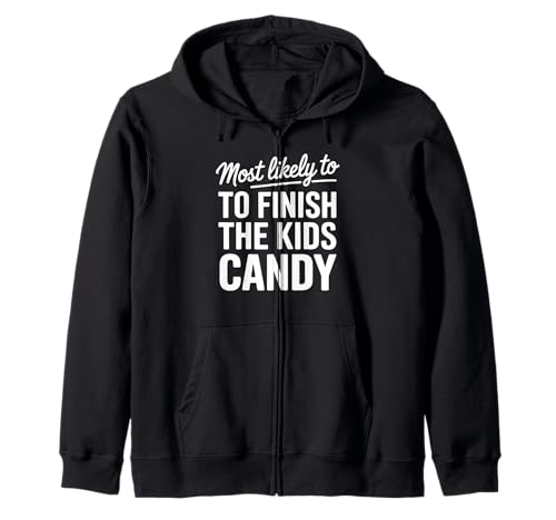 Ich werde am ehesten die Kids Candy Funny Halloween fertigstellen Kapuzenjacke von Candy Raid Apparel
