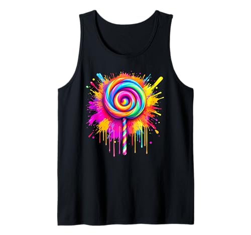 Candy süßigkeiten kostüm damen Karneval lollipop kostüm Tank Top von Candy kostüm Damen kostüm lollipop
